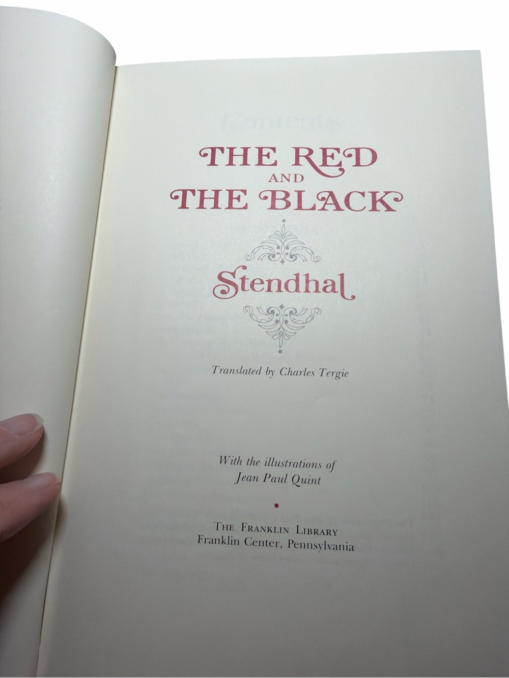 Franklin Library The Red and the Black Stendhal Hardcover Classic Book - Picture 7 of 8